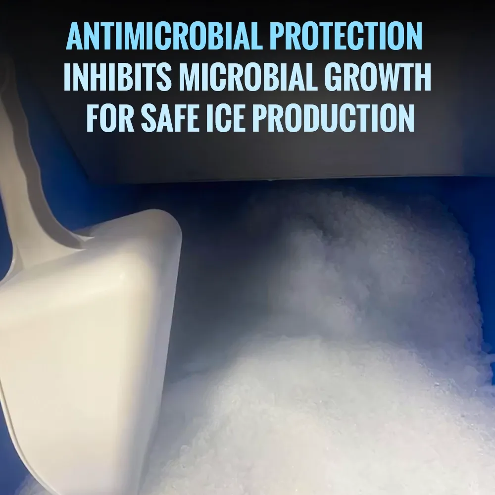 Ice-O-Matic remote cooled flake ice machine head without storage bin, efficient for continuous ice production in professional kitchens.