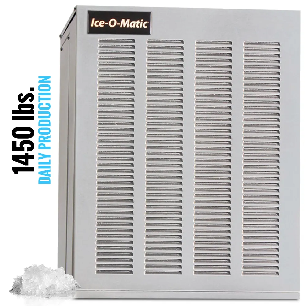 Ice-O-Matic air cooled flake ice machine head without storage bin, designed for high-capacity ice production in commercial settings.