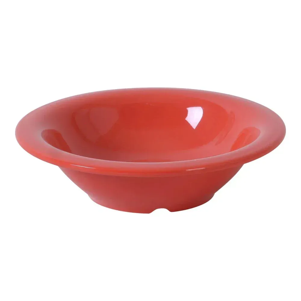 Orange-red Yanco China soup bowl brings energy and color to your dining table, ideal for serving hot soup, thick stews, or comfort meals.