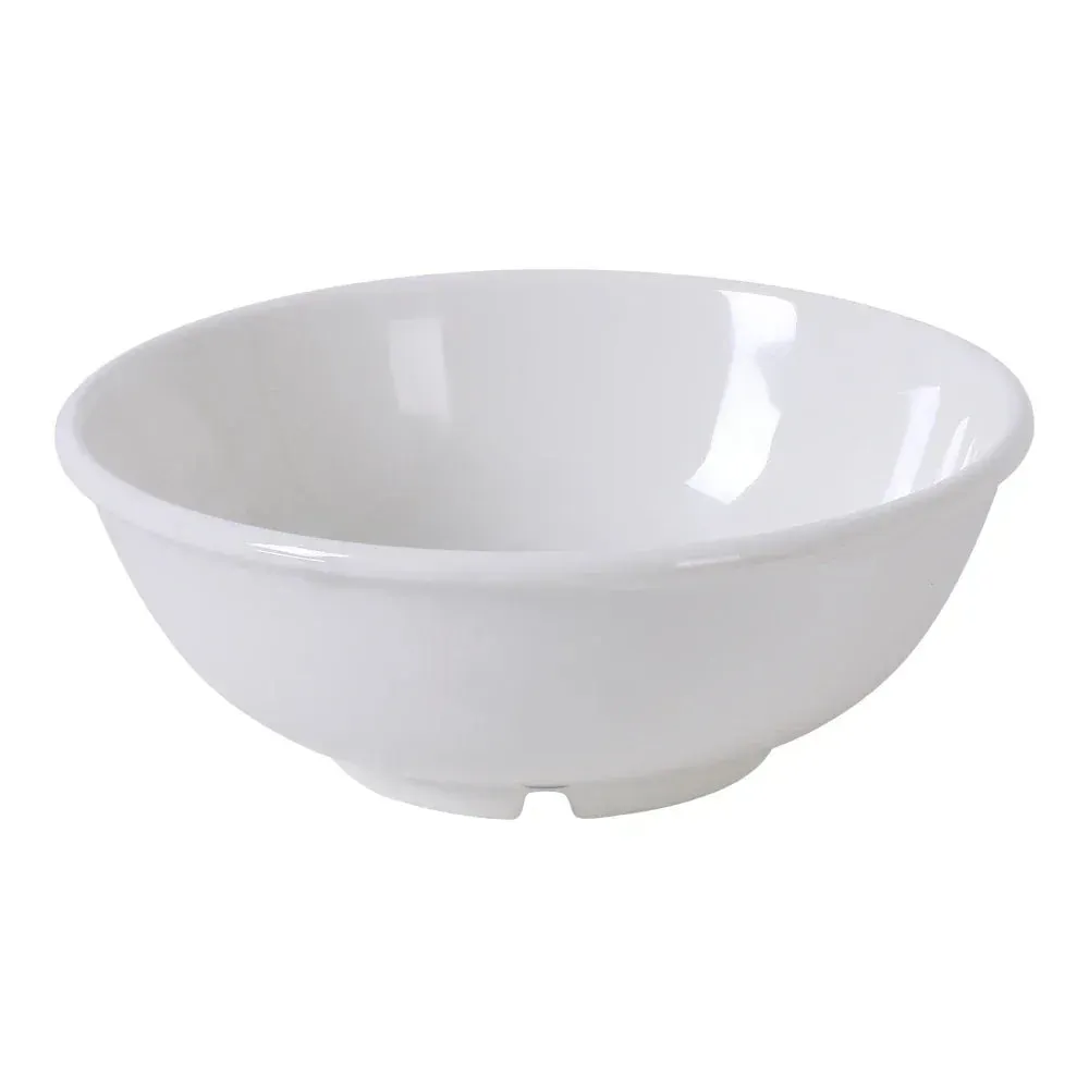 Elegant Yanco China ivory salad bowl offers a soft neutral tone that complements formal and casual dining with a clean minimalist modern look.