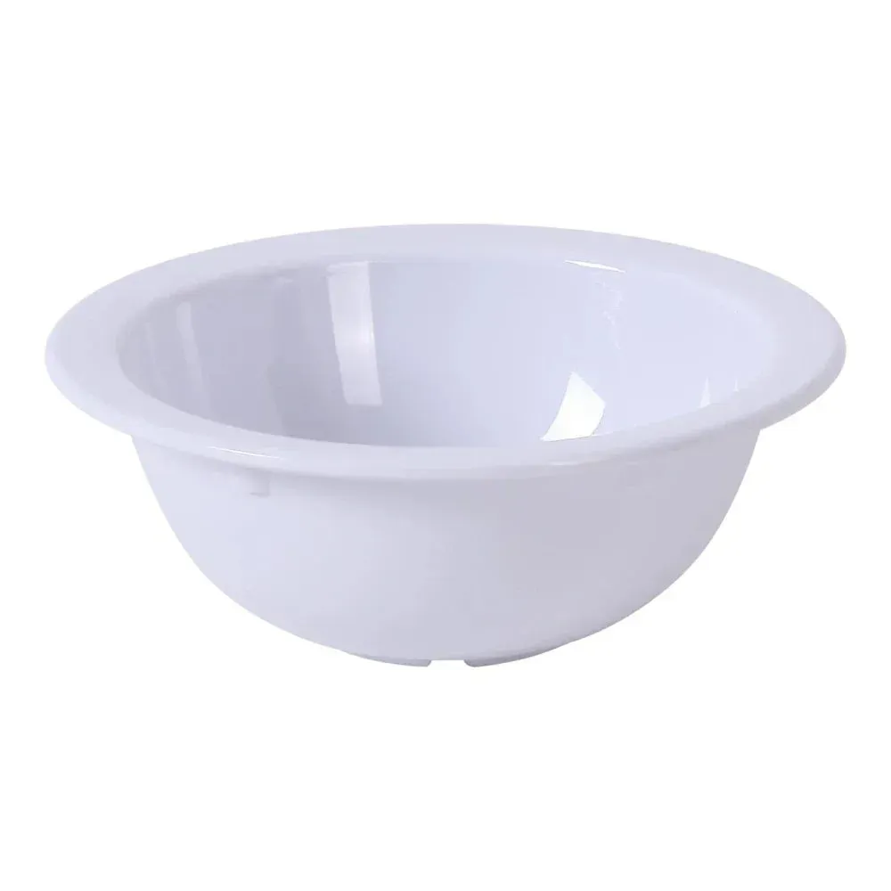 Yanco China white melamine grapefruit bowl classic and versatile, perfect for salads, desserts, or side servings in restaurants and catering service