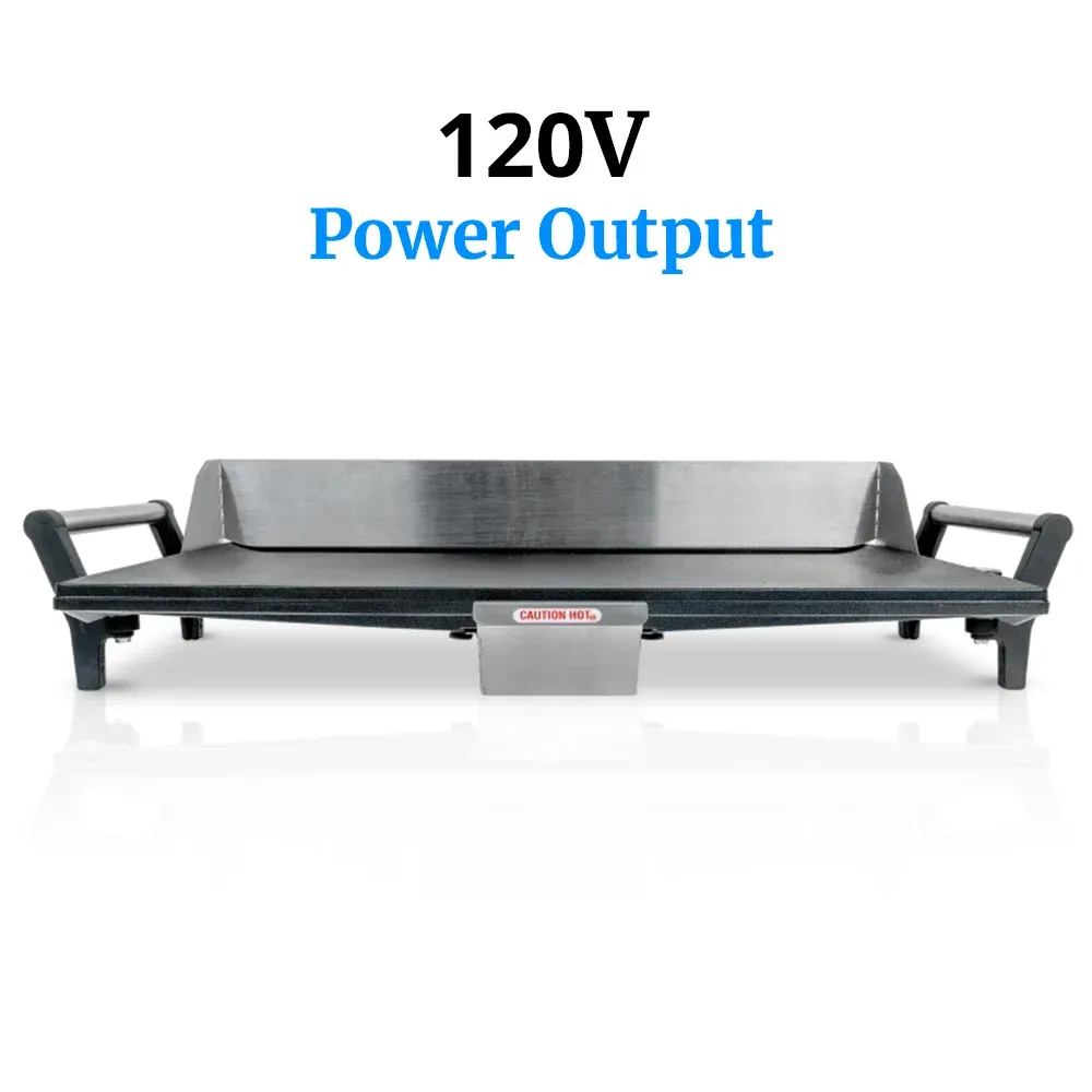 Cadco light-duty countertop electric griddle in stainless steel with compact build, adjustable thermostat, and easy-clean surface for kitchens.