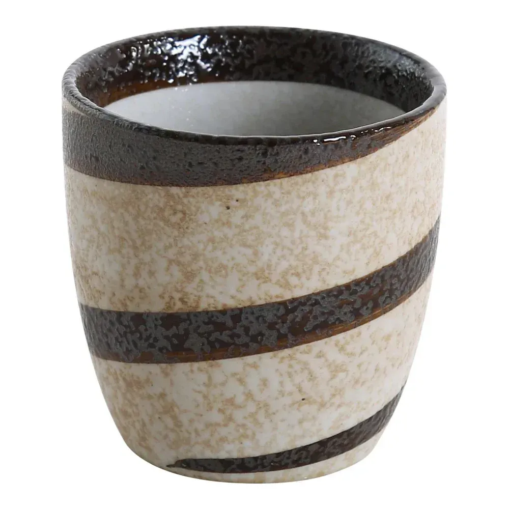 Yanco two-tone chinaware tea cup, durable and elegant, perfect for serving tea or hot beverages in restaurants and cafes, pack included.