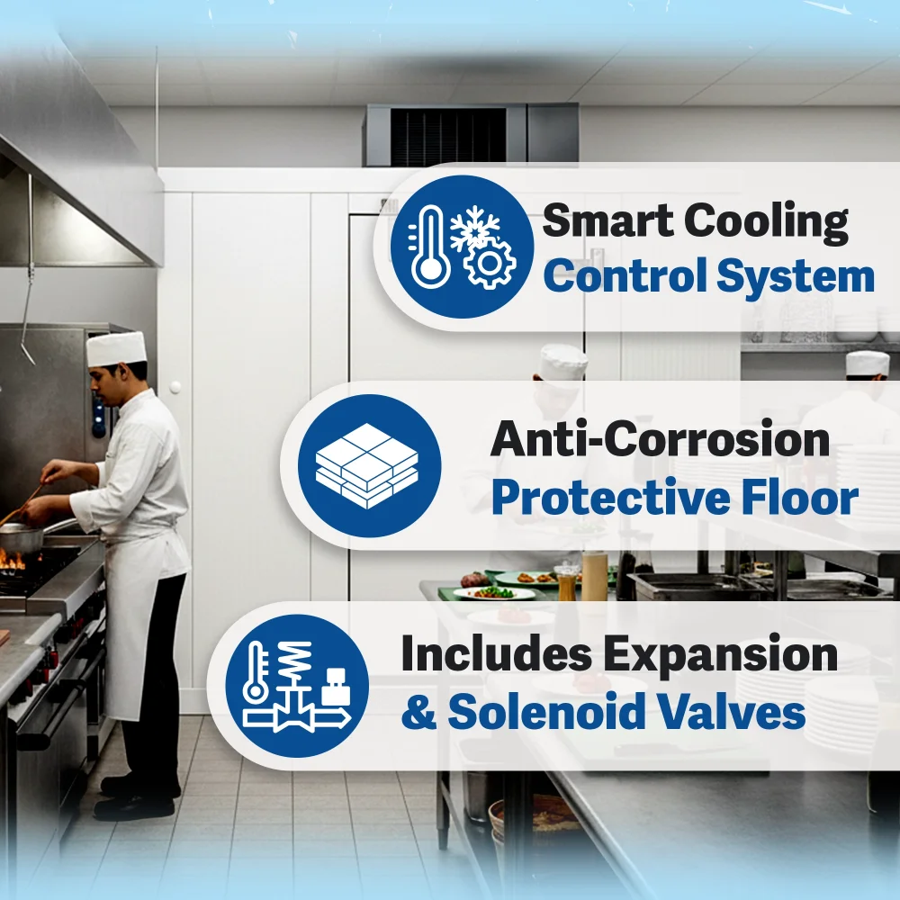 PolarBox Series 6' x 8' Quick Ship Walk-In Freezer With Floor & Remote Refrigeration