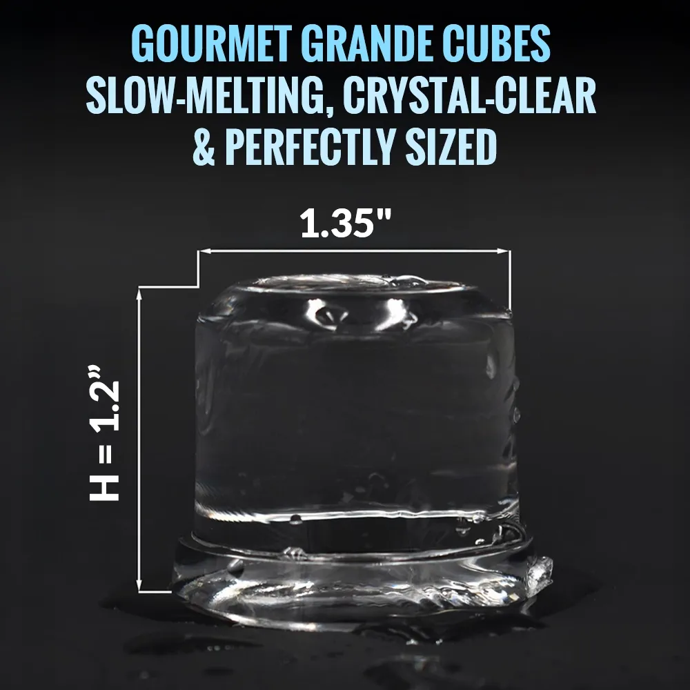 Ice-O-Matic air cooled undercounter gourmet cube ice machine with compact bin, efficient ice production for limited space kitchens.