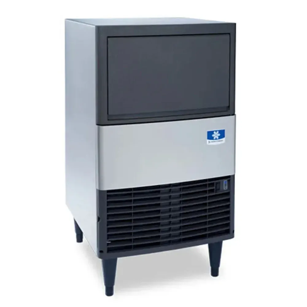 Manitowoc compact undercounter ice machine with thirty-one pound bin. Ideal for hotel offices, cafés, or bar back areas needing light ice use.