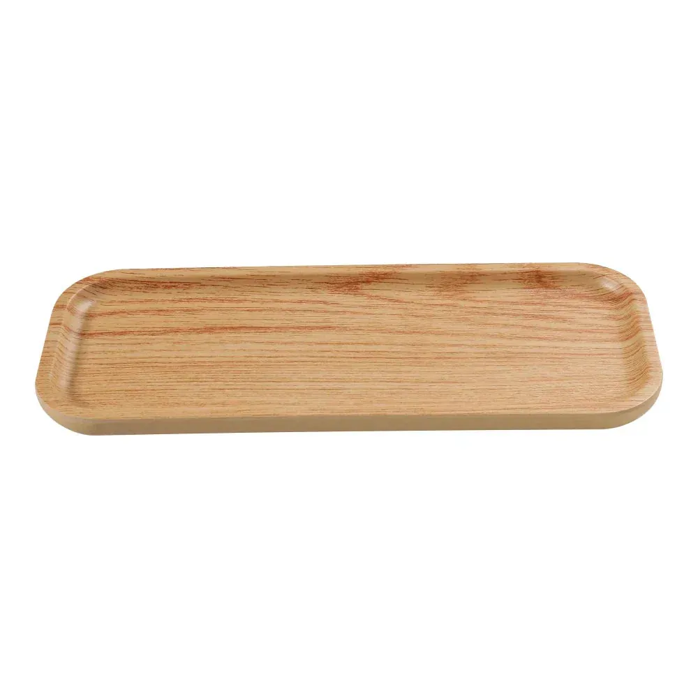Yanco China moderately sized oak tray, perfect for daily dining needs while adding an elegant and sophisticated look to your table.