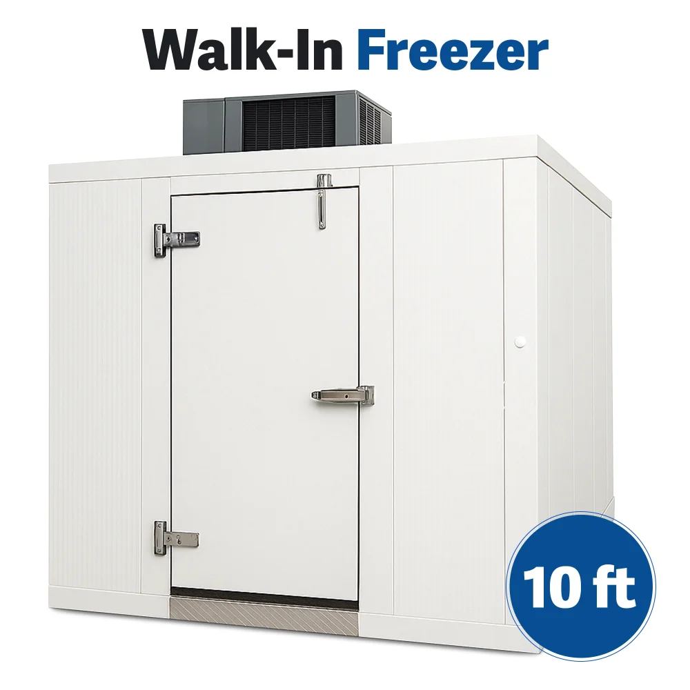 PolarBox Series 10' x 10' Quick Ship Walk-In Freezer With Floor & Remote Refrigeration