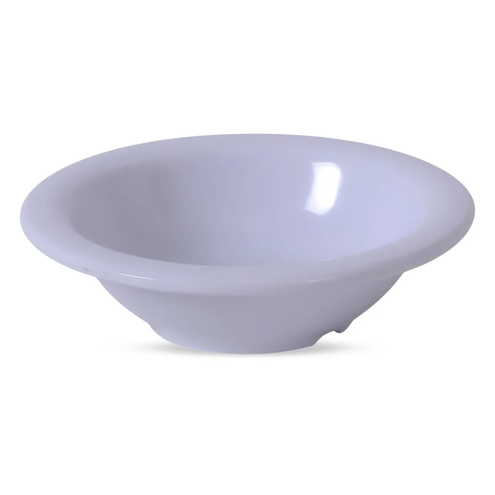 Yanco MS-5044WT Milestone Smooth Ramekin, 4 Oz Capacity, 0.75" Height, 4.75" Diameter, Melamine, White Color