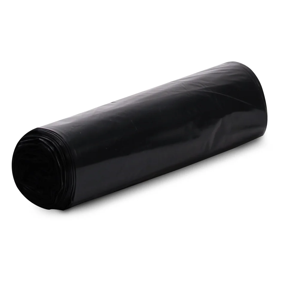 TrashGuard Series 2.0 MIL 33" x 39" Low-Density Black Trash Bag / Can Liner, 100 Bags/Case