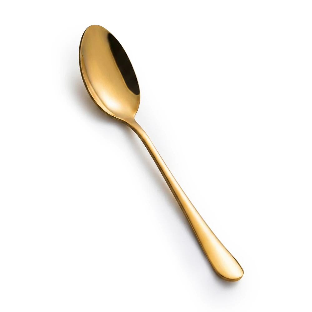 ServeCraft Series 7-1/2" Spoon, Stainless Steel, Gold