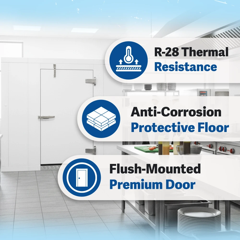 PolarBox Series 6' x 6' Quick Ship Walk-In Cooler Box Only With Floor