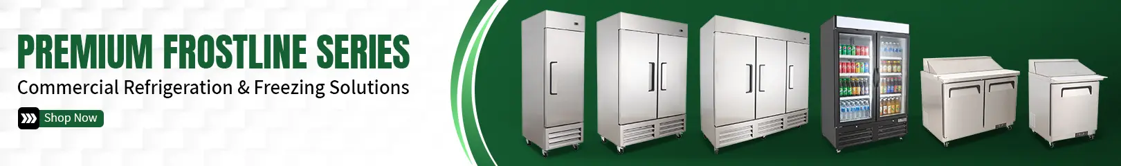 Premium Frostline Series commercial refrigerators and freezers for reliable refrigeration and freezing in professional kitchens.